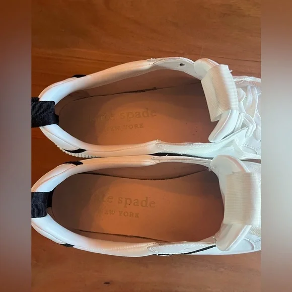Kate Spade-K As In Kate Court Sneakers US 10B
EUR40.5 Black & White leather logo - Picture 10 of 15